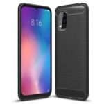 Θήκη TPU Σιλικόνης Carbon Fiber για Xiaomi Mi 10 Lite - Μαύρο