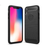 Θήκη TPU Σιλικόνης Carbon Fibre για iPhone XR - Μαύρη