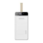 Dudao Power Bank 30000 mAh 3x USB με LED Λάμπα - Λευκό K8s