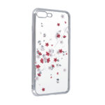 Θήκη TPU Σιλικόνης για iPhone XS Max - Flower Summer με Ασημί Πλαίσιο