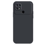 Θήκη TPU Σιλικόνης με Υφασμάτινη Επένδυση για Xiaomi Poco C40 - Μαύρο