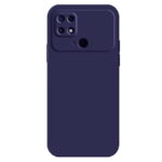 Θήκη TPU Σιλικόνης με Υφασμάτινη Επένδυση για Xiaomi Poco C40 - Μπλε Σκούρο