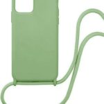 Θήκη Σιλικόνης με Κορδόνι Κολιέ για iPhone 11 - Ανοιχτό Πράσινο