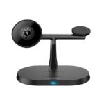 Maxlife Magsafe Μαγνητική Ασύρματη Βάση Φόρτισης 3 σε 1 για iPhone / Airpods και Apple Watch 15W - Μαύρο MXWC-03