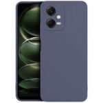 Θήκη TPU Σιλικόνης με Υφασμάτινη Επένδυση για Xiaomi Redmi Note 12 Pro 5G - Σκούρο Μπλε