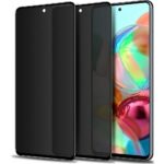 Privacy Tempered Glass / Τζαμάκι Προστασίας Full Glue για Samsung Galaxy A71 - Φιμέ Μαύρο