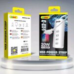 ANDOWL Φορτιστής 5V 2A 20W USB Power Strip 4 σε 1 - Λευκό Q-UX4