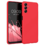 Θήκη TPU Σιλικόνης με Υφασμάτινη Επένδυση για Samsung Galaxy S25 - Κόκκινο