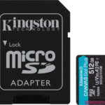 Kingston Canvas microSDXC Class 10 U3 V30 UHS-I με Αντάπτορα - 512GB
