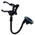 Βάση Κινητού Αυτοκινήτου SETTY για Παρμπρίζ με Βεντούζα 11.5 x 20cm - Κόκκινη Μαύρη