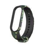 Λουράκι Σιλικόνης για Xiaomi Mi Band 5 / 6 / 7 - Πράσινο Camouflage