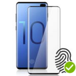 Tempered Glass FULL GLUE FOREVER για Samsung Galaxy S10 / Λειτουργεί το Δακτυλικό Αποτύπωμα - Μαύρο Πλαίσιο