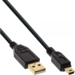 Καλώδιο Φόρτισης και Δεδομένων Mini Usb 1.5m - Μαύρο