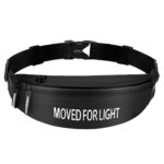 Αδιάβροχη Ζώνη για Τρέξιμο με Έξοδο Ακουστικών - Μαύρο