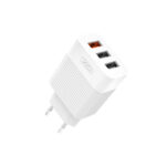 XO 3x USB Φορτιστής QC 18W 1x USB 5V/3A 9V/2A 12V/1.5A and 2x USB 5V/2.1A - Λευκό L72 EU