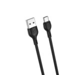 XO NB200 USB 2.0 Καλώδιο Φόρτισης USB Type C 2.1A 1 Μέτρο  - Μαύρο