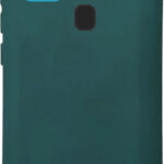 Θήκη TPU Σιλικόνης με Υφασμάτινη Επένδυση για Samsung Galaxy A21s - Σκούρο Πράσινο