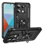 Σκληρή Θήκη Armor με Βάση Στήριξης Δαχτυλίδι για Xiaomi Poco X6 - Μαύρη