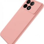 Θήκη TPU Σιλικόνης με Υφασμάτινη Επένδυση για Xiaomi Poco X6 Pro - Ροζ Απαλό