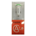 Φορτιστής Αυτοκινήτου DALESH με 2 Θύρες USB 2.4A - Λευκό Πράσινο