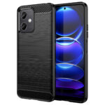 Θήκη TPU Σιλικόνης Carbon Fiber για Xiaomi Redmi Note 12 5G / Poco X5 - Μαύρο