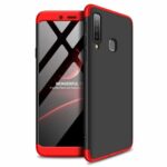 Θήκη Hard Cover 360° με Αποσπώμενες Άκρες για Galaxy A9 2018 - Μαύρη Κόκκινη