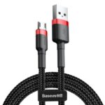 Καλώδιο Micro USB BASEUS Cafule 1.5A 2 Μέτρα - Μαύρο Κόκκινο