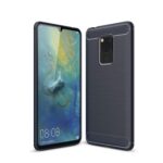 Θήκη TPU Σιλικόνης Carbon Fiber για Huawei Mate 20 - Μπλε