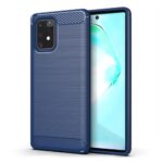 Θήκη TPU Σιλικόνης Carbon Fiber για Samsung Galaxy S10 Lite - Μπλε