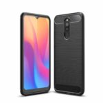 Θήκη TPU Σιλικόνης Carbon Fiber Style για Xiaomi Redmi 8A - Μαύρη