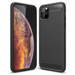 Θήκη TPU Σιλικόνης Carbon Style για iPhone 11 Pro Max - Μαύρη