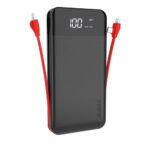 Power Bank DUDAO 10.000mAh 2A 2x USB Lightning / USB Type C / Micro USB 3A K1A black - Μαύρη
