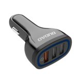 Φορτιστής Αυτοκινήτου DUDAO 2.4A 18W QC 3.0 με 3 Θύρες USB- Μαύρος Μπλε