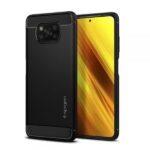 Θήκη TPU SPIGEN Rugged Armor για Xiaomi Poco X3 NFC / Poco X3 Pro - Μαύρο