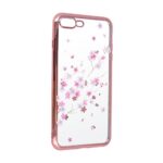 Θήκη TPU Σιλικόνης για iPhone 6 Plus / 6s Plus - Flower Summer με Rose Gold Πλαίσιο