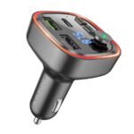 Borofone FM Transmitter BC48 Broad MP3 Bluetooth 2xUSB Type C QC 3.0 18W - Μαύρο