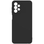 Θήκη TPU Σιλικόνης με Υφασμάτινη Επένδυση για Samsung Galaxy A23 - Μαύρο