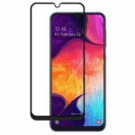 FULL GLUE Tempered Glass για Galaxy A30 / A30s / A50 / A50s - Μαύρο Πλαίσιο