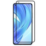 Tempered Glass FULL GLUE για Xiaomi Mi 11 Lite - Μαύρο Πλαίσιο