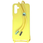 Θήκη Σιλικόνης με Κορδόνι Κολιέ για Samsung Galaxy A13 5G / A04s - Κίτρινο