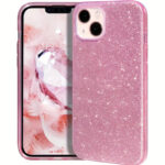 Θήκη TPU Σιλικόνης Glitter για iPhone 13 - Ροζ