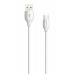 Καλώδιο USB Type C GREEN ON 2.1A 1 Μέτρο - Λευκό