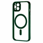 Σκληρή Θήκη GREEN ON με MagSafe και Προστασία Κάμερας για iPhone 12 Pro - Διάφανο / Πράσινο