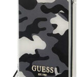 Σκληρή Θήκη Guess με Ενισχυμένες Γωνίες για iPhone 11 Με Λουρί - Camo Μαύρο