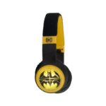 Lazerbuilt DC Batman Ασύρματα / Ενσύρματα Over Ear Bluetooth Ακουστικά Ηeadphones με Φωτιζόμενο Logo - Κίτρινο
