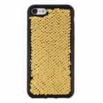 Θήκη TPU Σιλικόνης για iPhone 7 / 8 / SE 2020 - Μαύρη Χρυσές Παγιέτες