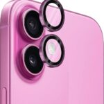 Tempered Glass / Προστατευτικά Τζαμάκια Κάμερας για iPhone 16 / 16 Plus - Ροζ