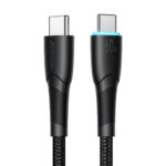 Υφασμάτινο Καλώδιο JOYROOM USB Type C σε USB Type C  PD 60W 1M - Μαύρο