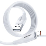 Joyroom Καλώδιο USB σε Type-C για Γρήγορη Φόρτιση και Δεδομένα 6A 1μ. - Λευκό S-1060M12-white