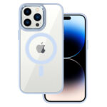 Tel Protect Magnetic Clear Case for Iphone 15 Pro Light Blue